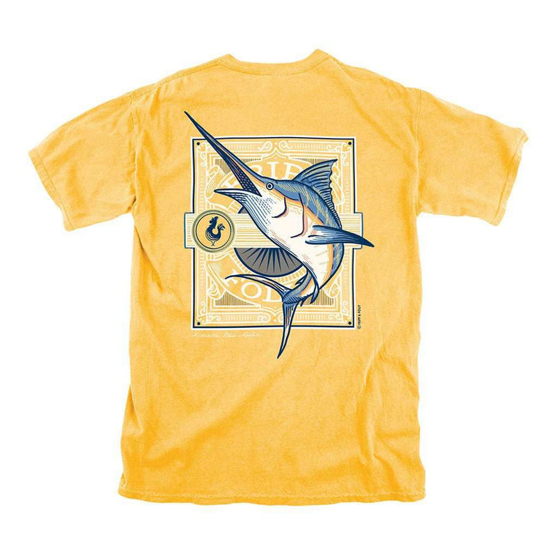 Marlin Tee in Citrus by Fripp & Folly - Country Club Prep