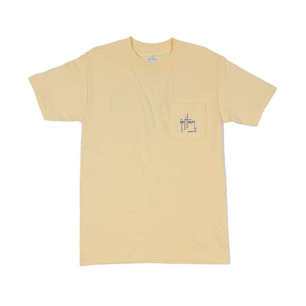 Members Only Tee in Yellow by Guy Harvey - Country Club Prep