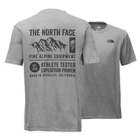 Men's Short Sleeve GPS Tri-Blend Tee in Light Grey Heather by The North Face - Country Club Prep
