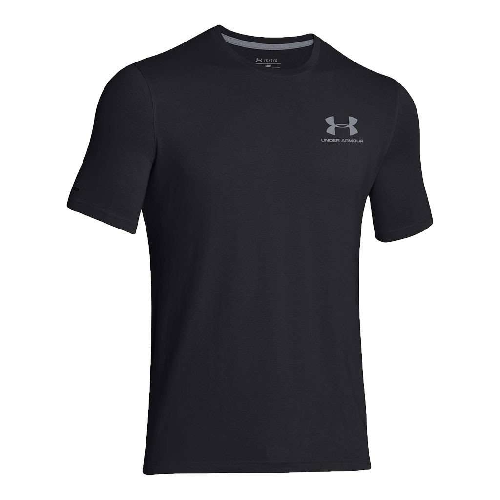 marionet Vermenigvuldiging Observeer Under Armour Men's UA Charged Cotton® Sportstyle Tee in Black – Country  Club Prep