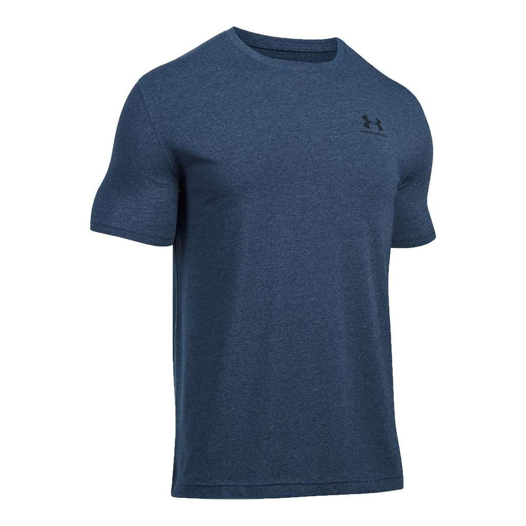 Men's UA Charged Cotton® Sportstyle Tee in Midnight Navy by Under Armour - Country Club Prep