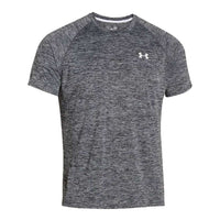 Men's UA Tech™ Short Sleeve T-Shirt in Black/White by Under Armour - Country Club Prep