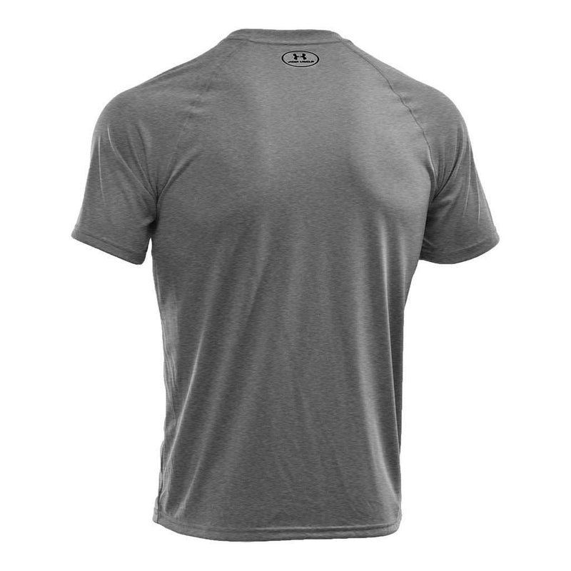 Men's UA Tech™ Short Sleeve T-Shirt in True Gray Heather/Black by Under Armour - Country Club Prep