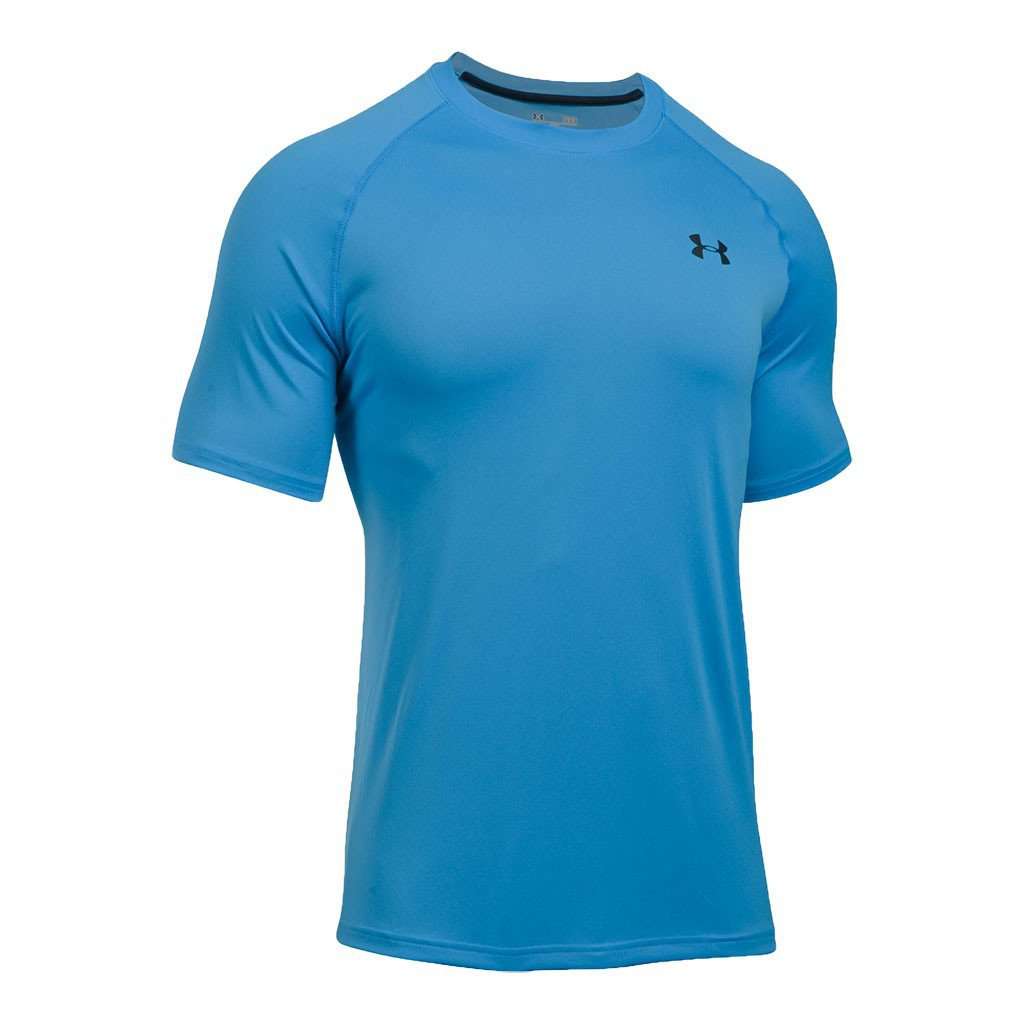 Men's UA Tech™ Short Sleeve T-Shirt in Water by Under Armour - Country Club Prep