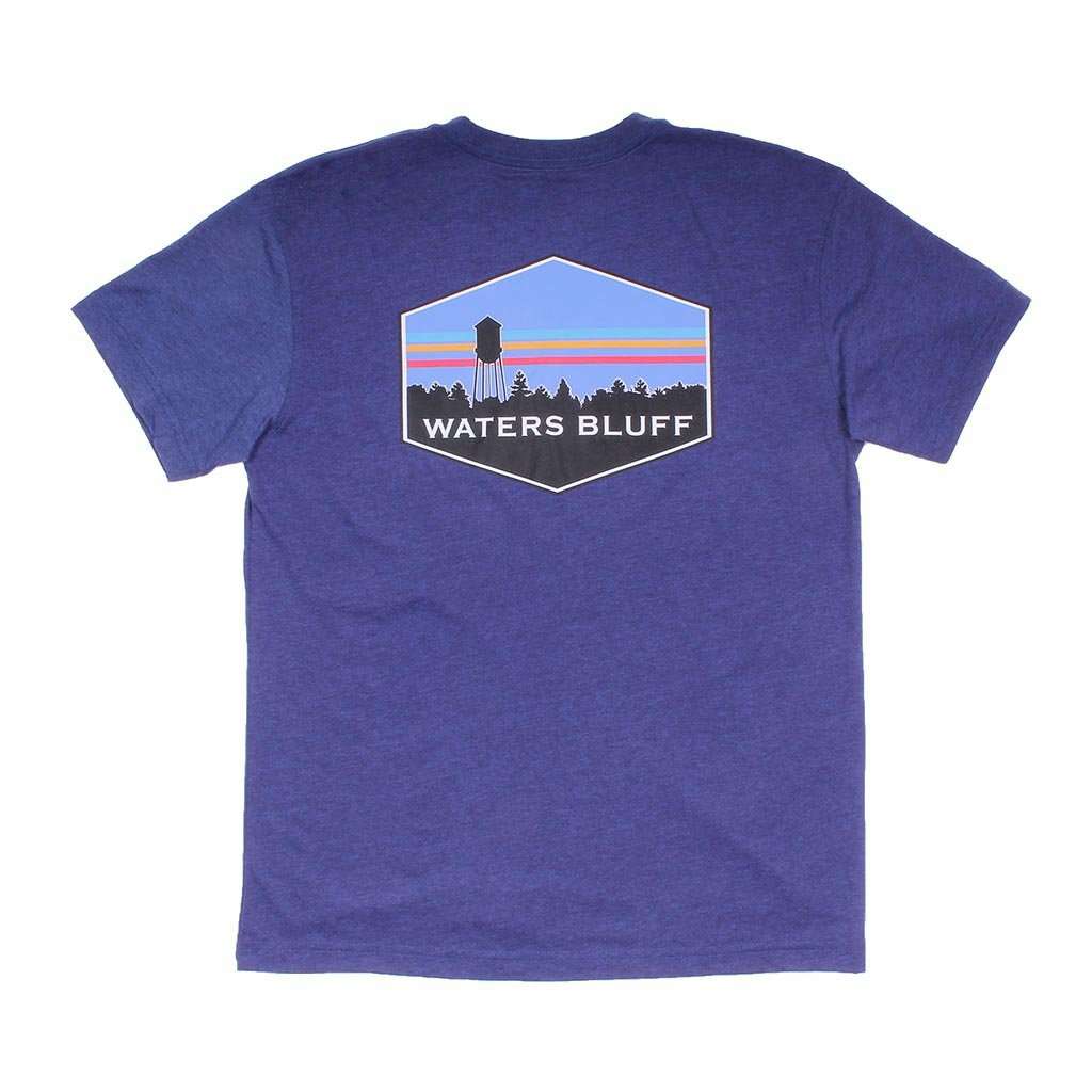 Midnight Tower Tee in Navy by Waters Bluff - Country Club Prep