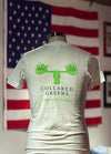 Moose Tee in White by Collared Greens - Country Club Prep