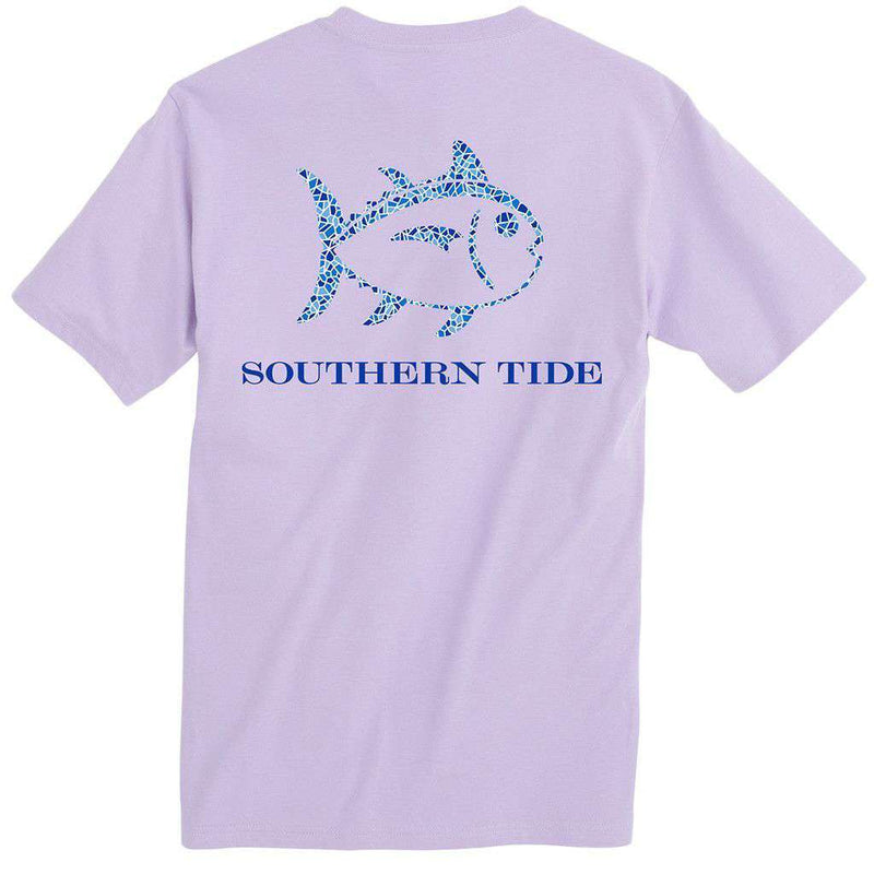 Mosaic Skipjack Tee Shirt in Purple Sky by Southern Tide - Country Club Prep