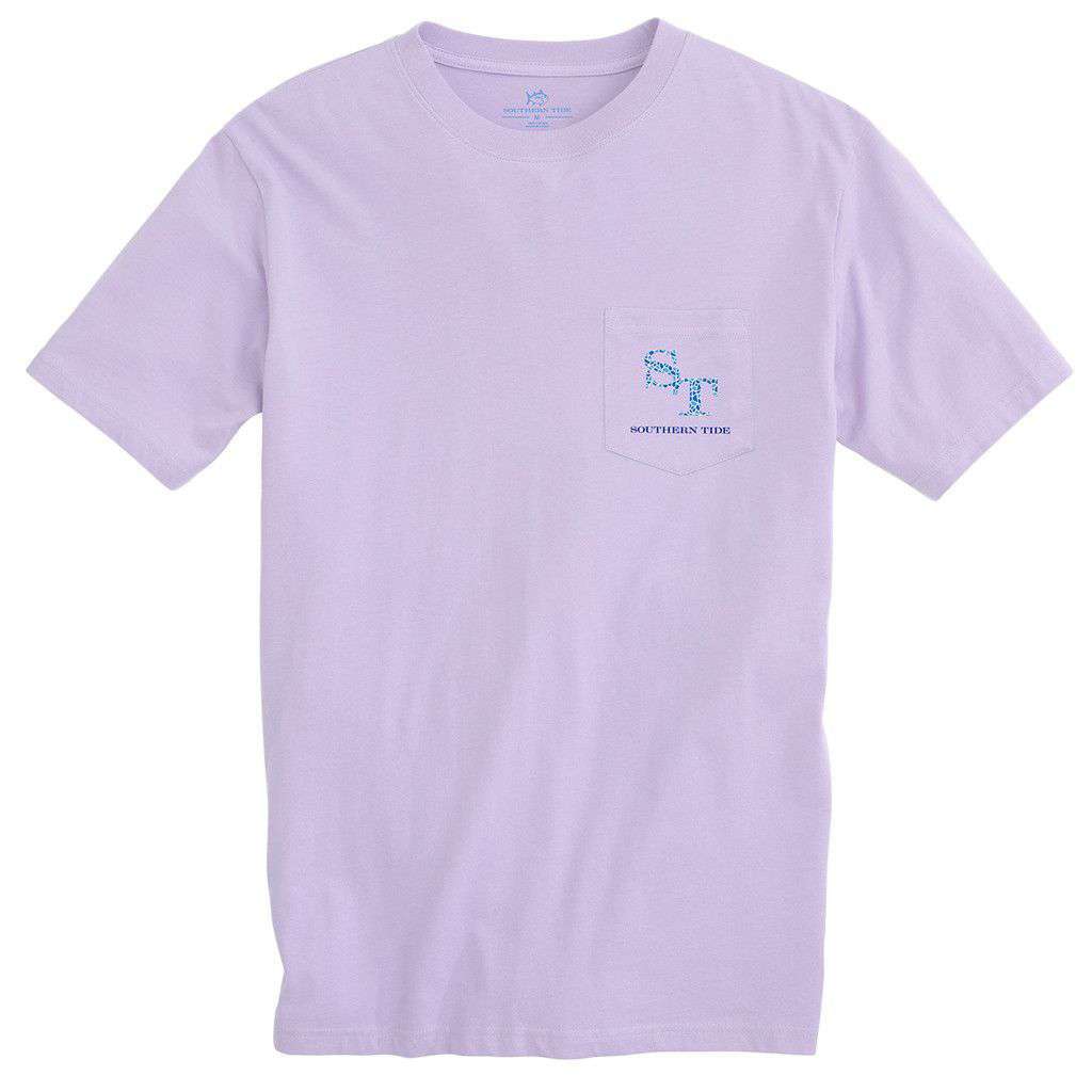 Mosaic Skipjack Tee Shirt in Purple Sky by Southern Tide - Country Club Prep