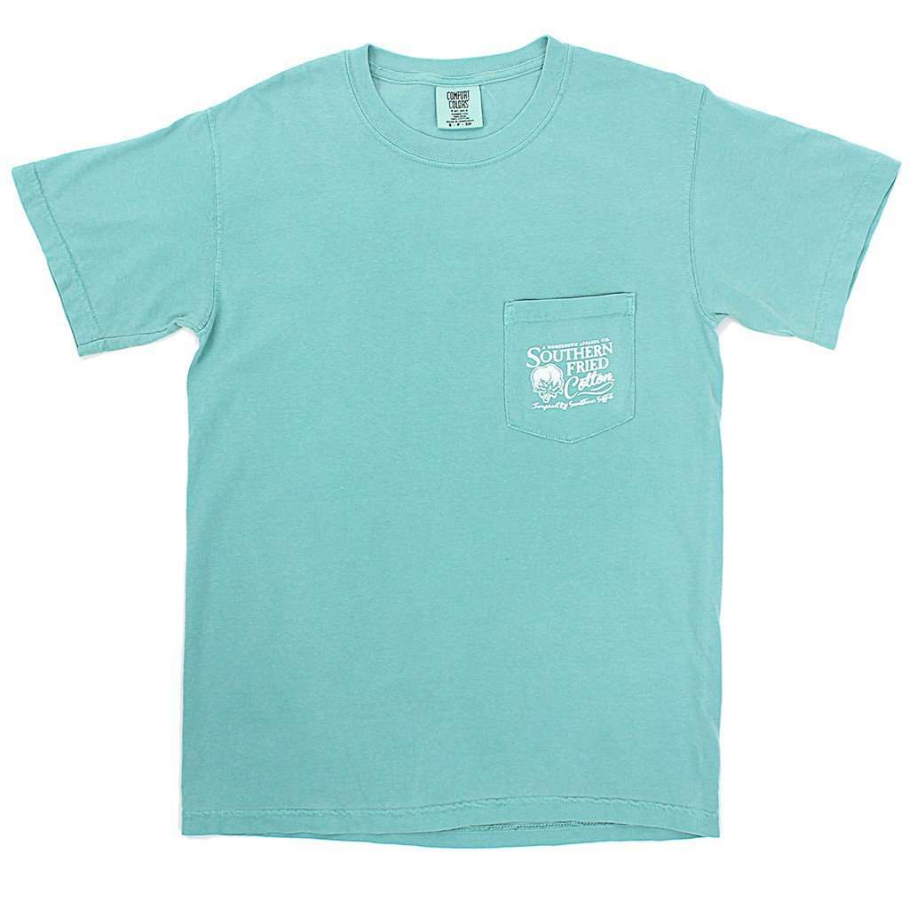 Mountain Calling Tee Shirt in Seafoam by Southern Fried Cotton - Country Club Prep