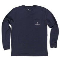 Mountain Daze Long Sleeve Tee Shirt in Indigo by The Southern Shirt Co. - Country Club Prep