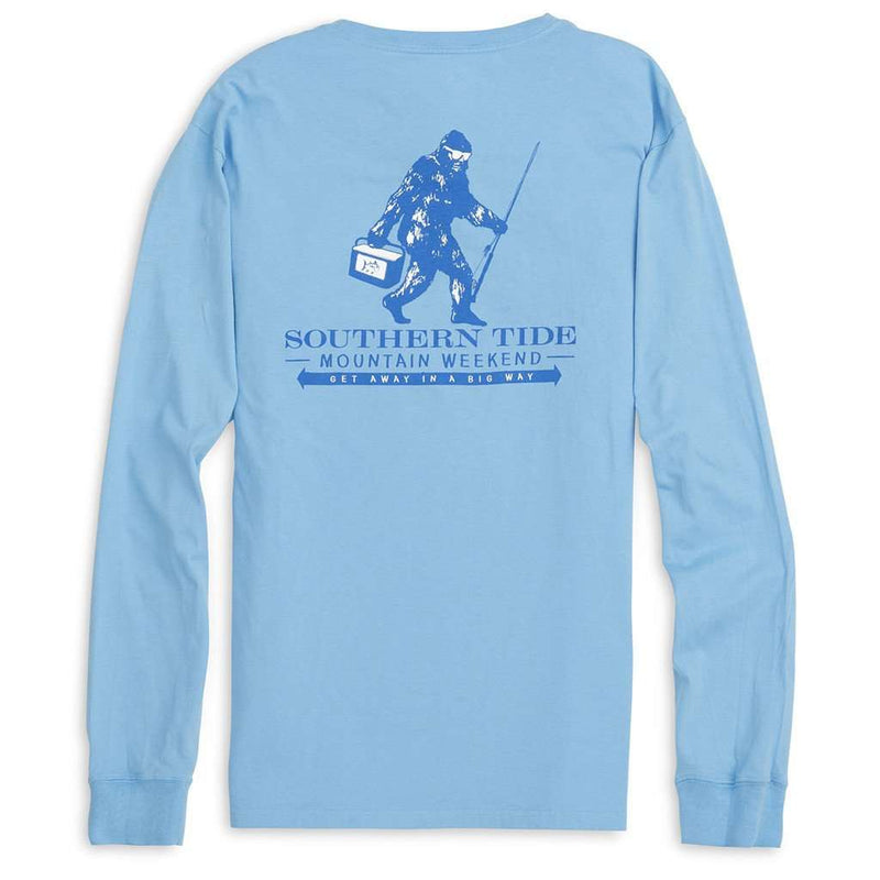 Mountain Weekend Long Sleeve Tee in Ocean Channel by Southern Tide - Country Club Prep