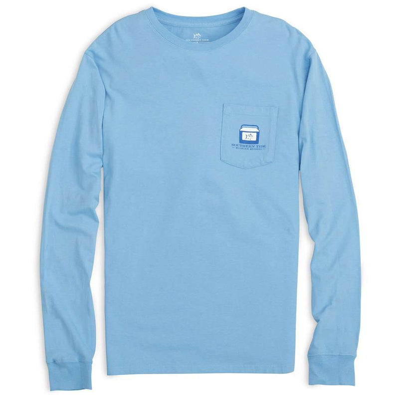 Mountain Weekend Long Sleeve Tee in Ocean Channel by Southern Tide - Country Club Prep