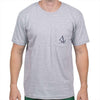 Nautical Flag Tee Shirt in Grey by Anchored Style - Country Club Prep