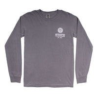NC Traditional Long Sleeve T-Shirt in Grey by State Traditions - Country Club Prep