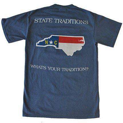 NC Traditional T-Shirt in Blue by State Traditions - Country Club Prep