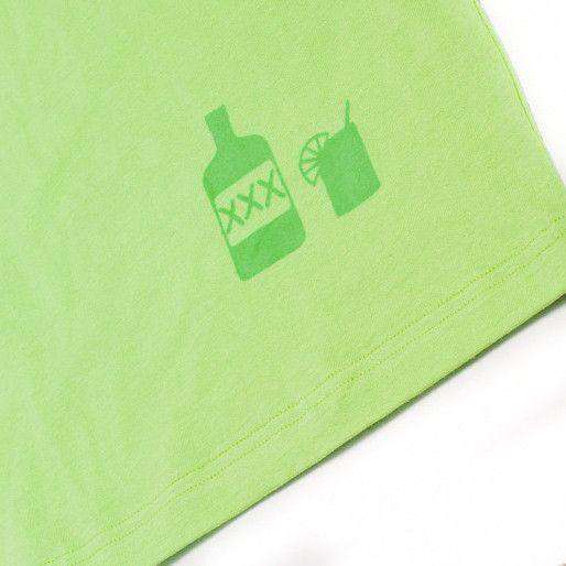 No Chaser Pocket Tee Shirt in Neon Green by Krass & Co. - Country Club Prep