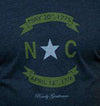 North Carolina State Pride Vintage Tee in Faded Blue by Rowdy Gentleman - Country Club Prep