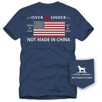 Not Made In China Tee in Navy by Over Under Clothing - Country Club Prep