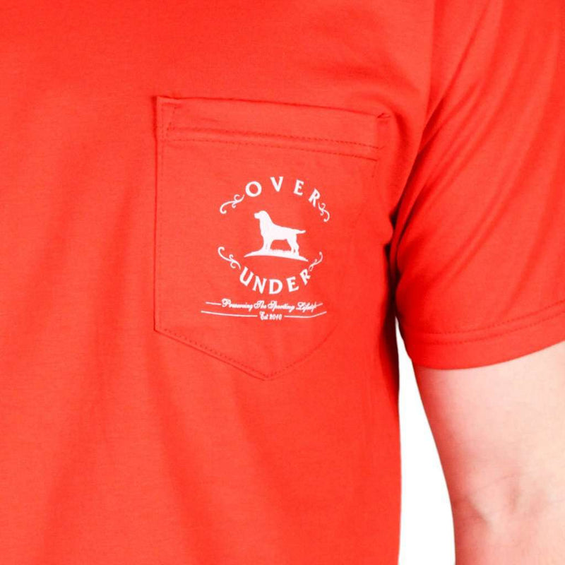 Not Made In China Tee in Regatta Red by Over Under Clothing - Country Club Prep
