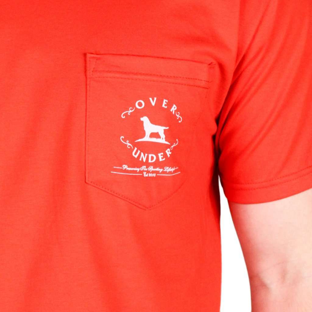 Not Made In China Tee in Regatta Red by Over Under Clothing - Country Club Prep