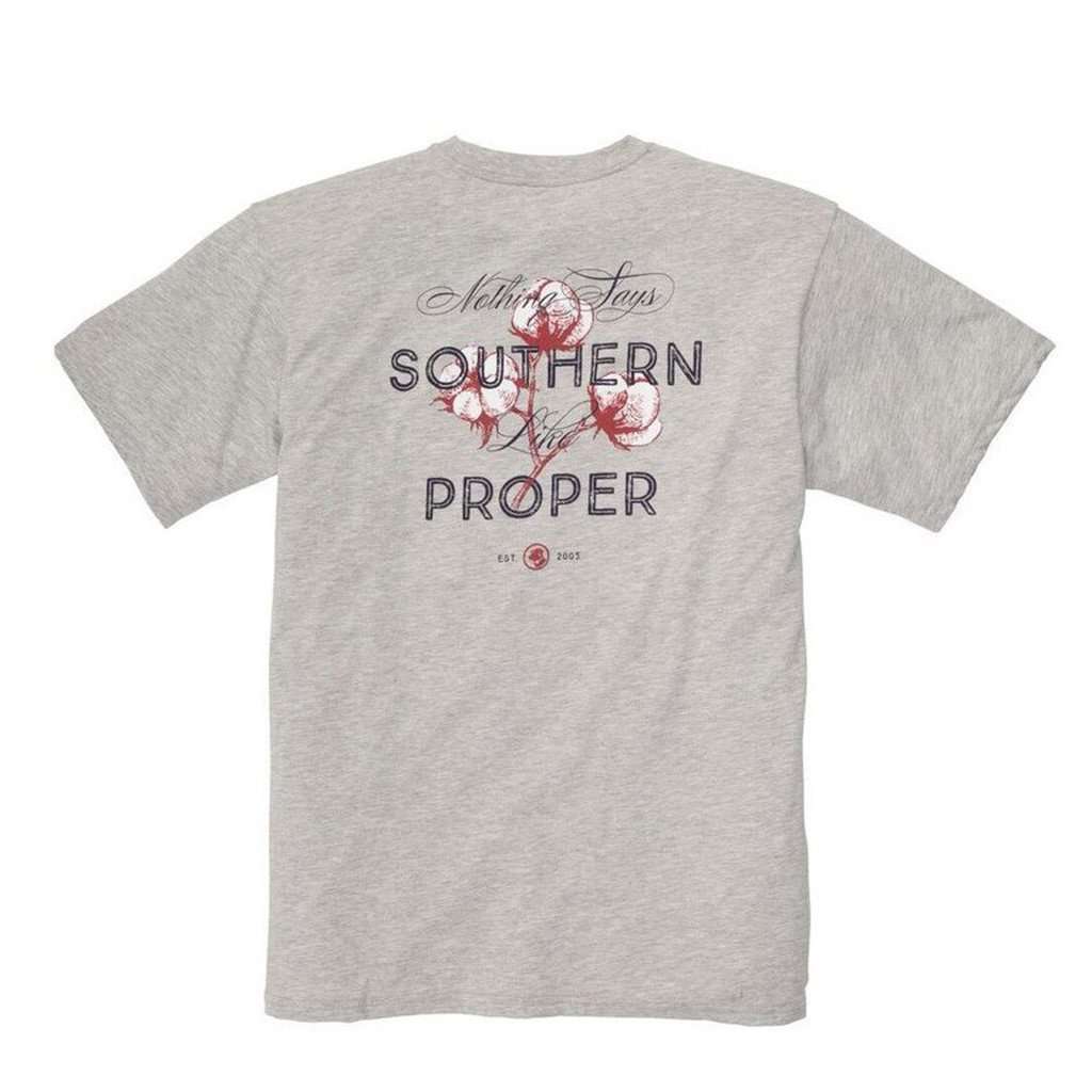 Nothing Says Southern (Like Southern Proper) Tee in Grey by Southern Proper - Country Club Prep