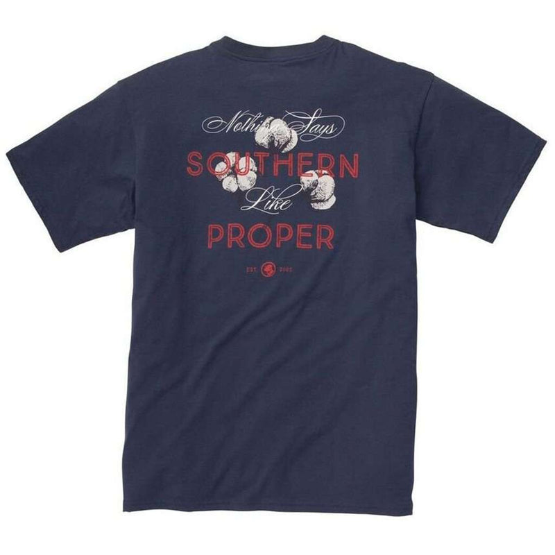 Nothing Says Southern (Like Southern Proper) Tee in Navy by Southern Proper - Country Club Prep