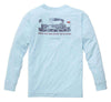 Old Man River Long Sleeve Tee in Sky Blue by Southern Proper - Country Club Prep