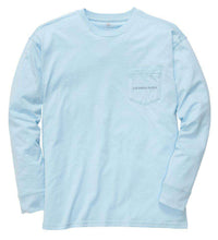 Old Man River Long Sleeve Tee in Sky Blue by Southern Proper - Country Club Prep