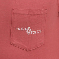 Old Truck Tee in Cumin Red by Fripp & Folly - Country Club Prep