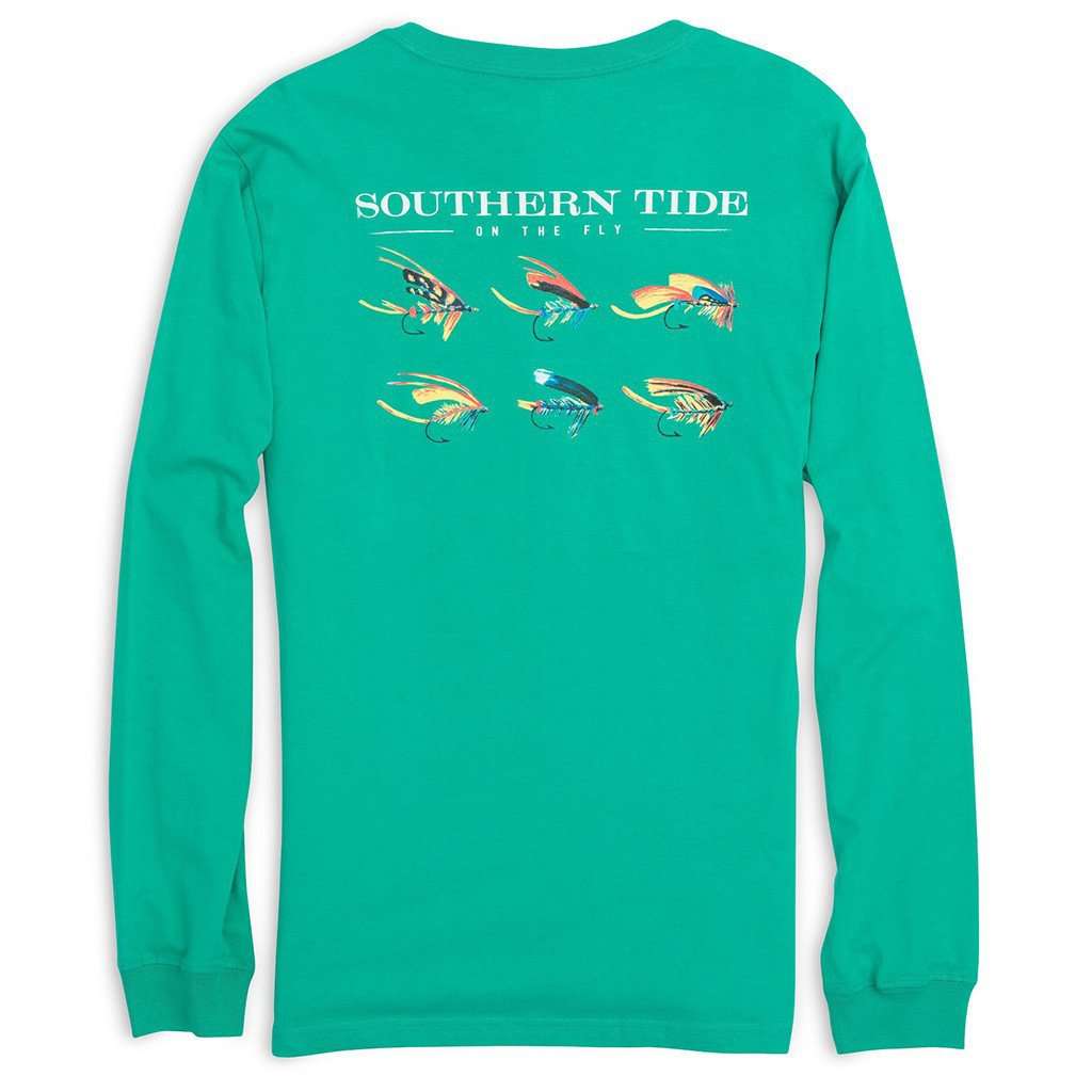 On The Fly Long Sleeve Tee in Abalone by Southern Tide - Country Club Prep