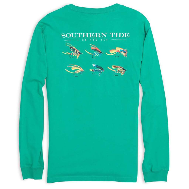 On The Fly Long Sleeve Tee in Abalone by Southern Tide - Country Club Prep