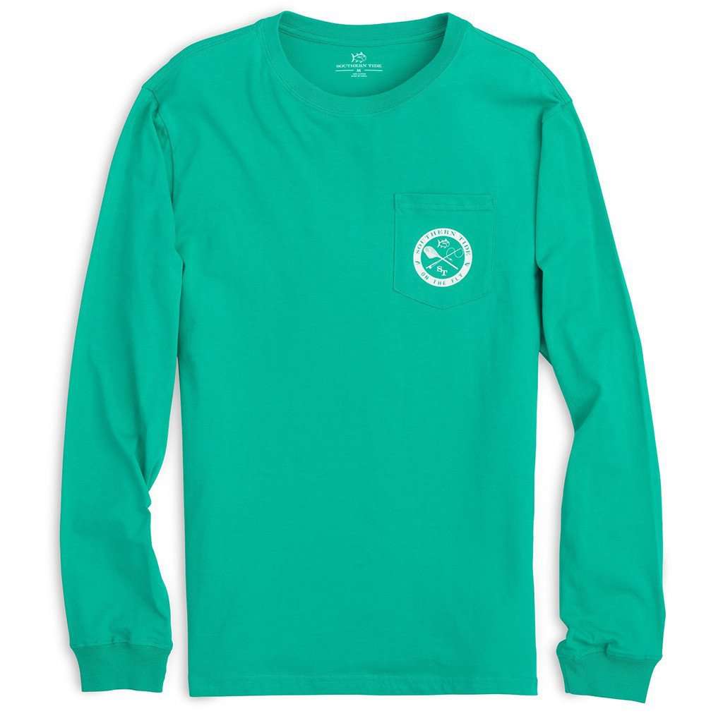 On The Fly Long Sleeve Tee in Abalone by Southern Tide - Country Club Prep