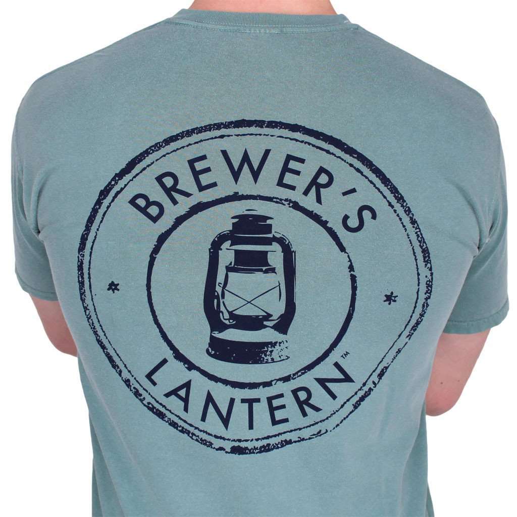 Original Logo Tee in Seafoam by Brewer's Lantern - Country Club Prep