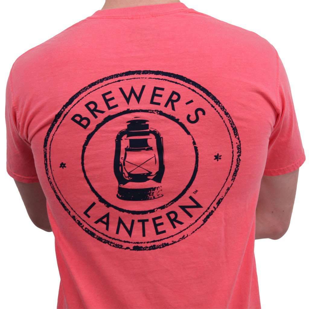 Original Logo Tee in Watermelon by Brewer's Lantern - Country Club Prep