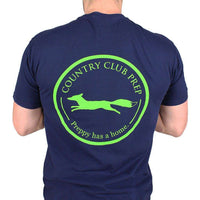 Original Logo Tee Shirt in Navy by Country Club Prep - Country Club Prep
