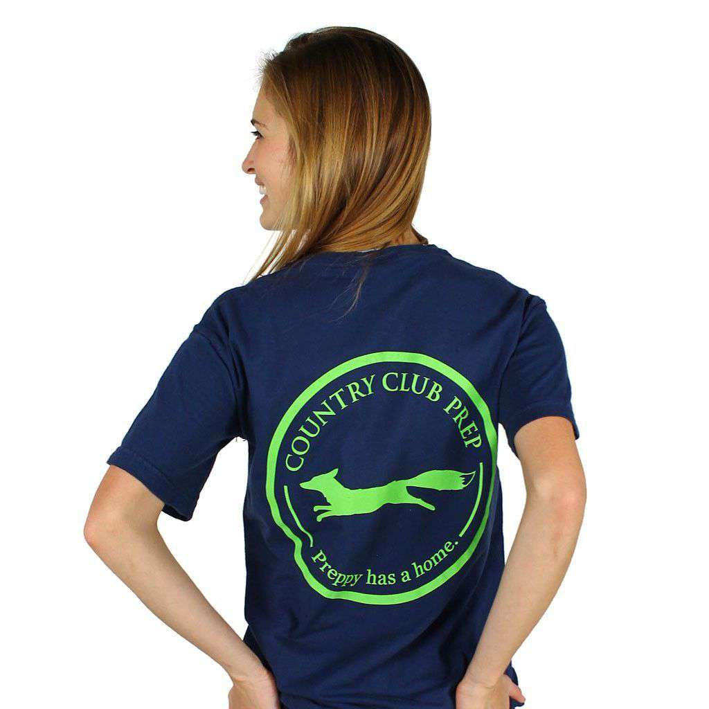 Original Logo Tee Shirt in Navy by Country Club Prep - Country Club Prep