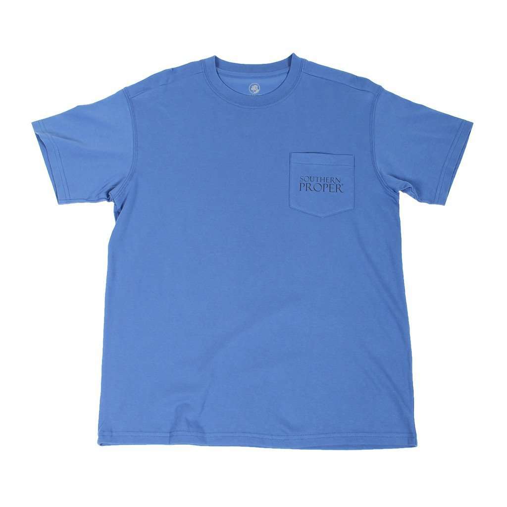 Original Logo Tee Shirt in Washed Snorkel by Southern Proper - Country Club Prep