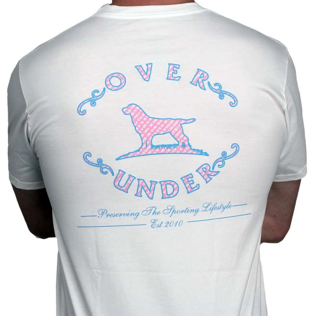 Original Seersucker Logo Tee in White by Over Under Clothing - Country Club Prep