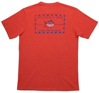 Original Skipjack Slub Tee Shirt in Cayenne by Southern Tide - Country Club Prep