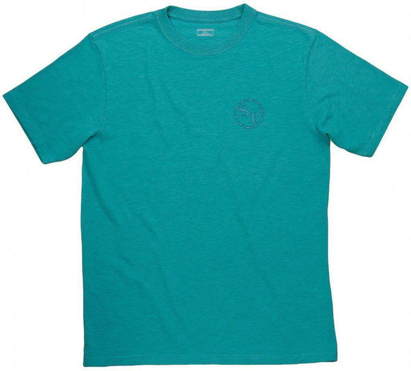 Original Skipjack Slub Tee Shirt in River Blue by Southern Tide - Country Club Prep