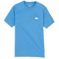 Original Skipjack Tee in Heathered Blue by Southern Tide - Country Club Prep