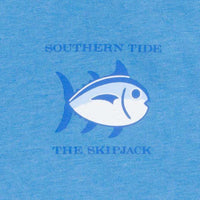 Original Skipjack Tee in Heathered Blue by Southern Tide - Country Club Prep