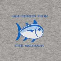 Original Skipjack Tee in Heathered Grey by Southern Tide - Country Club Prep