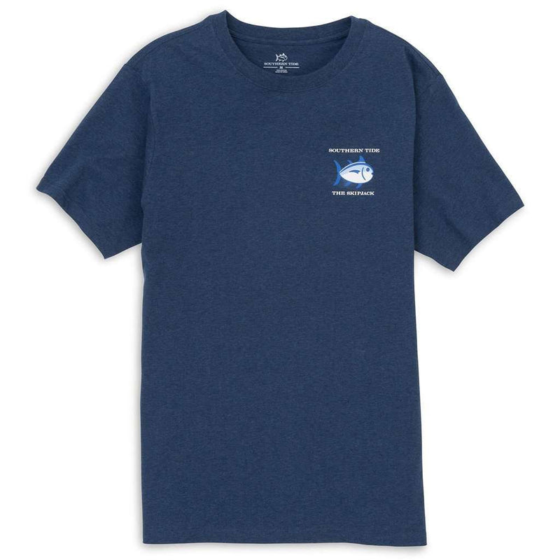 Southern Tide Original Skipjack Tee in Heathered Navy – Country Club Prep