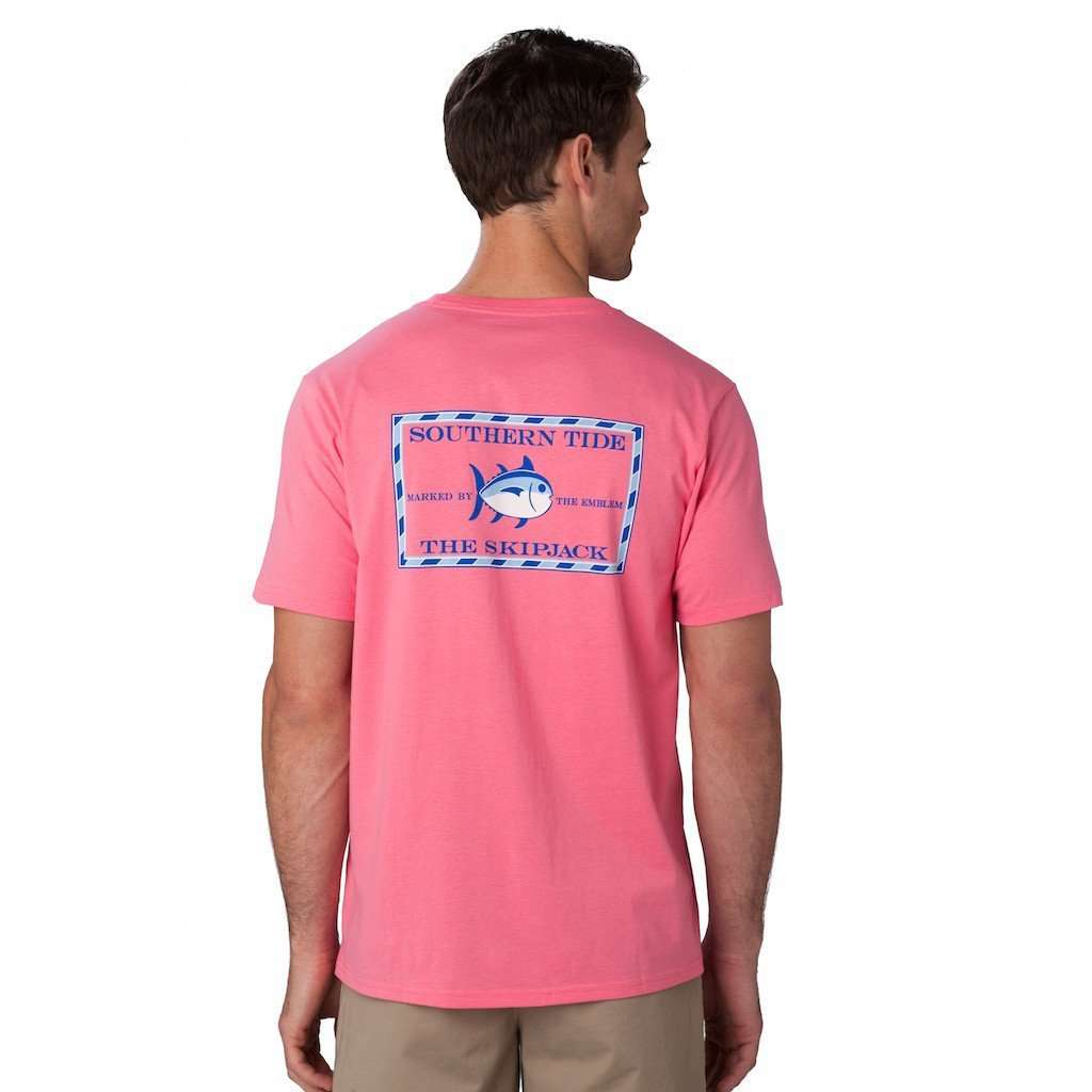 Original Skipjack Tee Shirt in Coral by Southern Tide - Country Club Prep