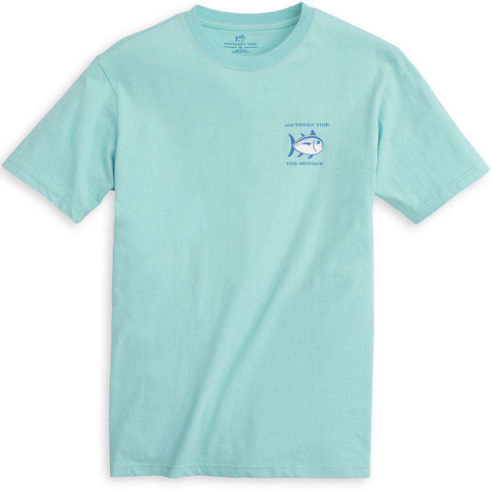 Original Skipjack Tee Shirt in Crystal Blue by Southern Tide - Country Club Prep