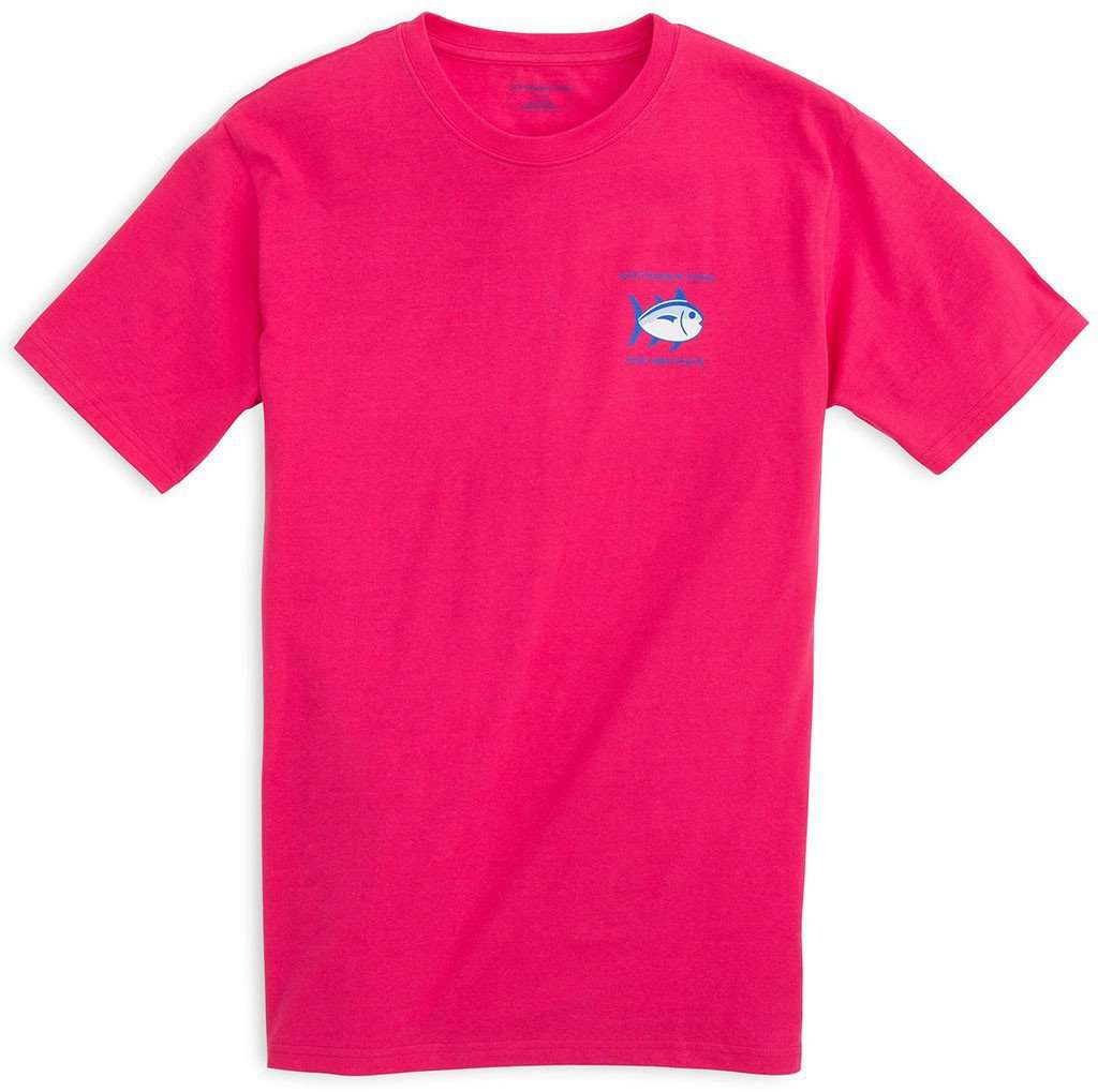 Original Skipjack Tee Shirt in Dark Pink by Southern Tide - Country Club Prep