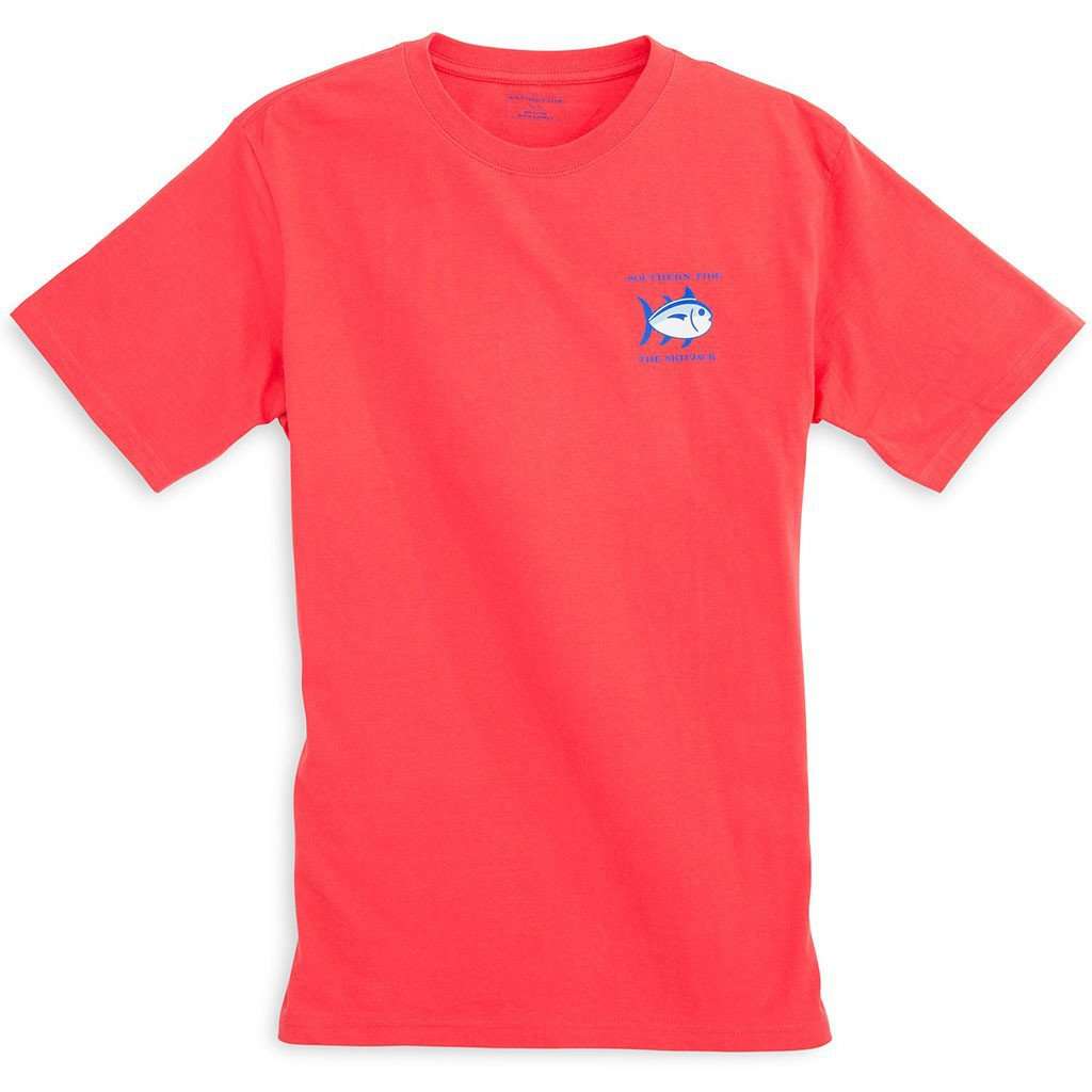 Original Skipjack Tee Shirt in Fire by Southern Tide - Country Club Prep