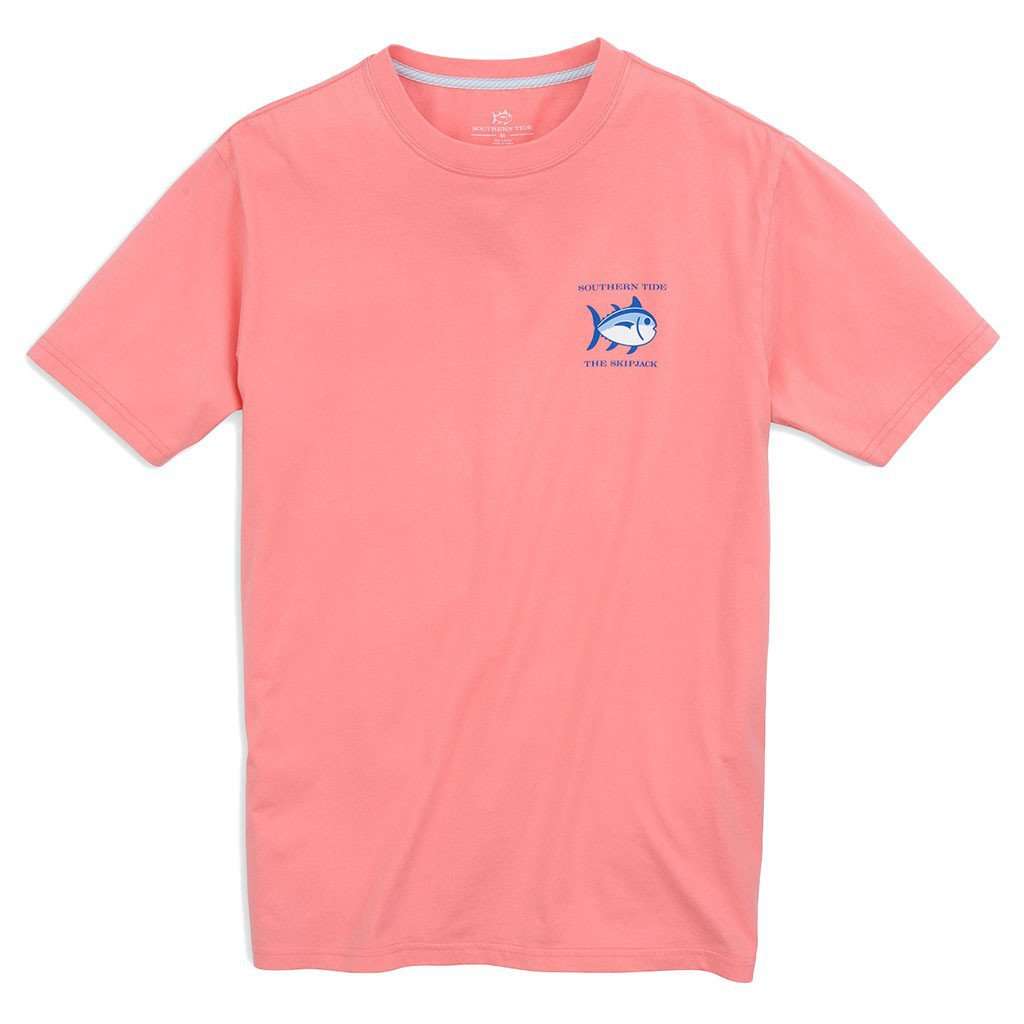 Original Skipjack Tee Shirt in Light Coral by Southern Tide - Country Club Prep