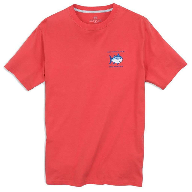 Original Skipjack Tee Shirt in Paprika Red by Southern Tide - Country Club Prep